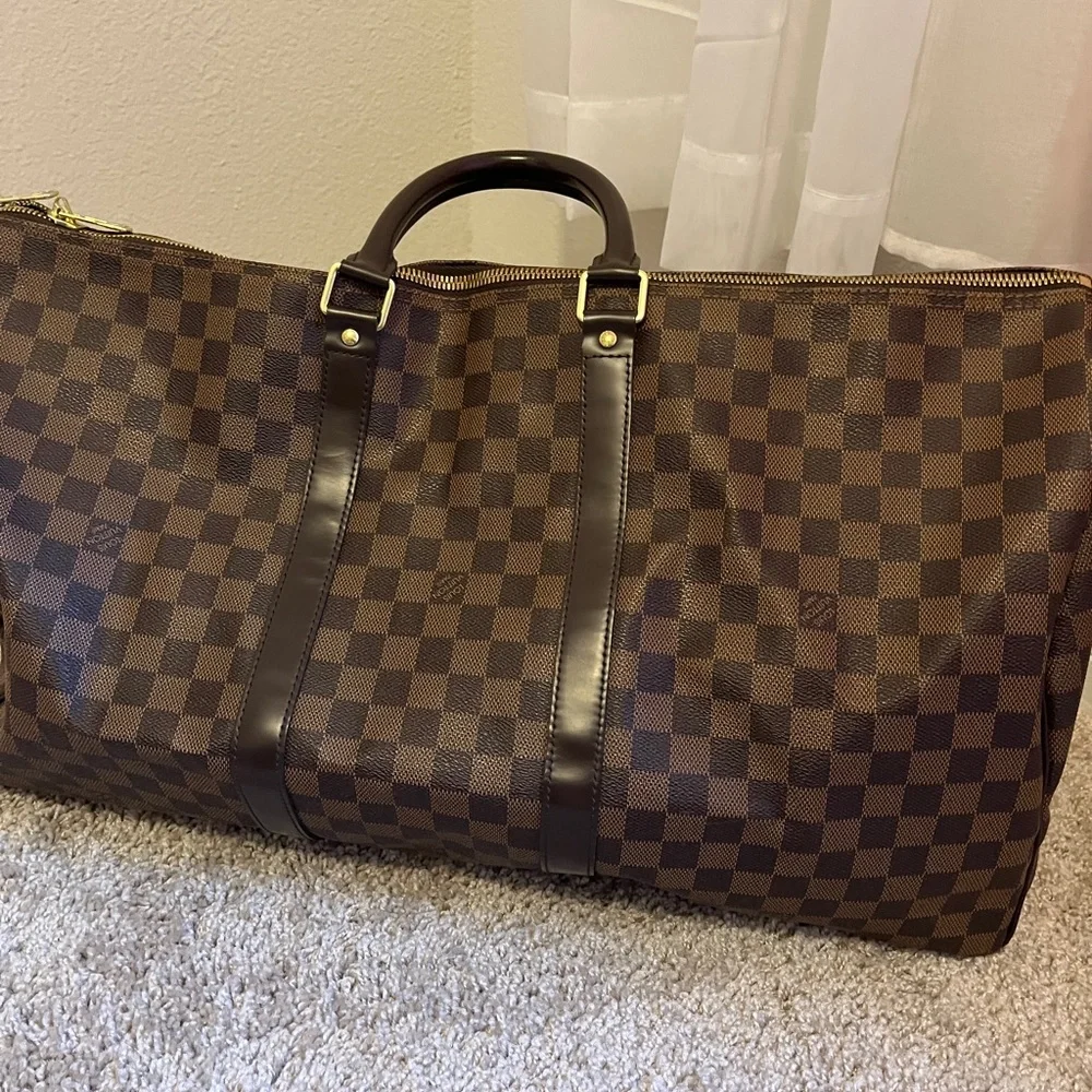 Louis Vuitton Brown Damier Canvas Travel Duffle